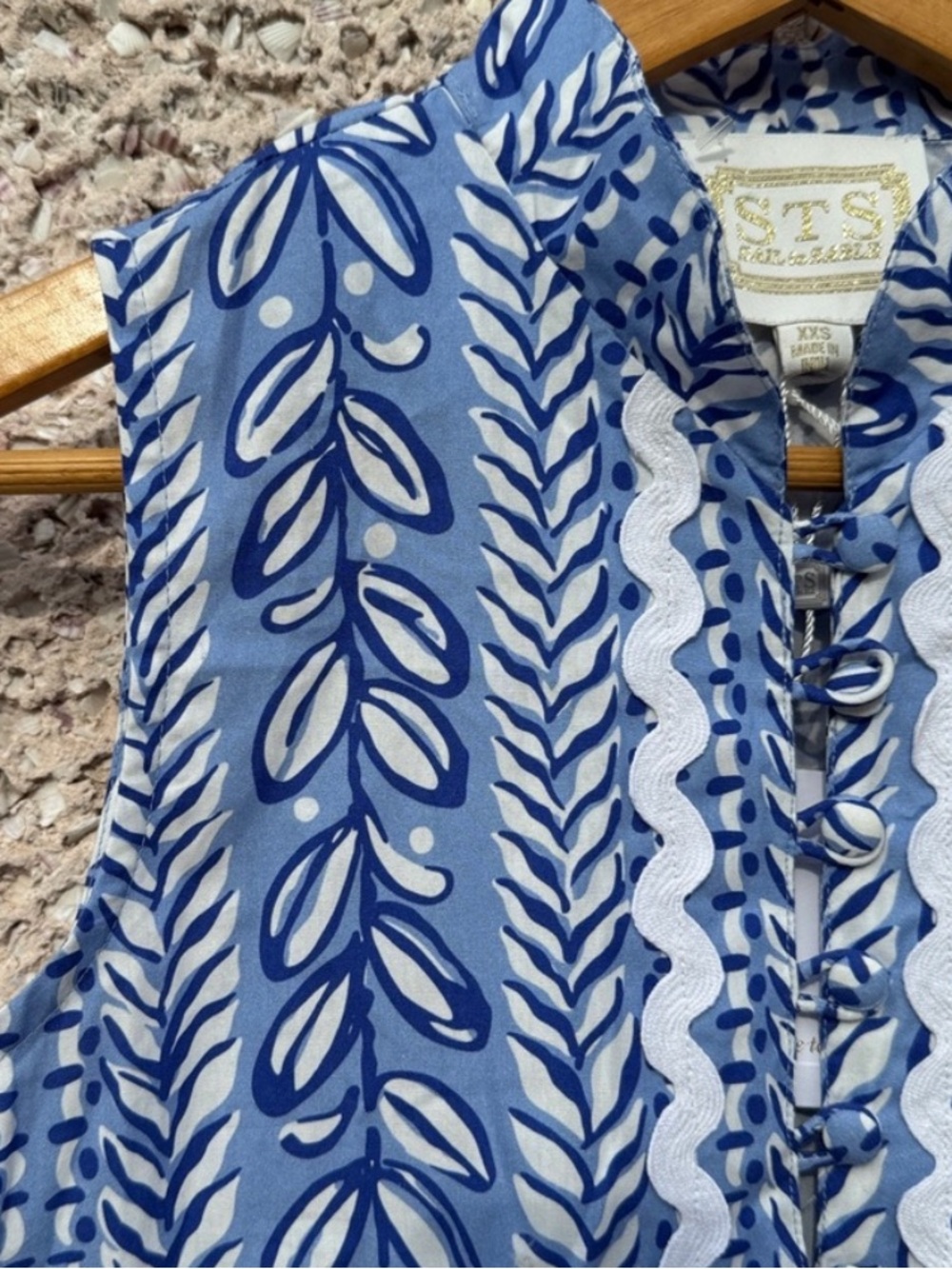 Sail to Sable Hydrangea Ric Rac Dress NWT - Picture 2 of 12